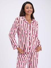 Pink stripe - Pidžama od flisa Boux Avenue u torbi - Slika 2 od 6