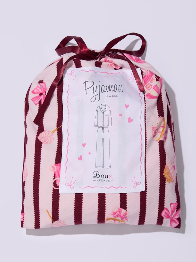 Pink stripe - Pidžama od flisa Boux Avenue u torbi - Slika 6 od 6 Pink stripe - Pidžama od flisa Boux Avenue u torbi - Slika 6 od 6