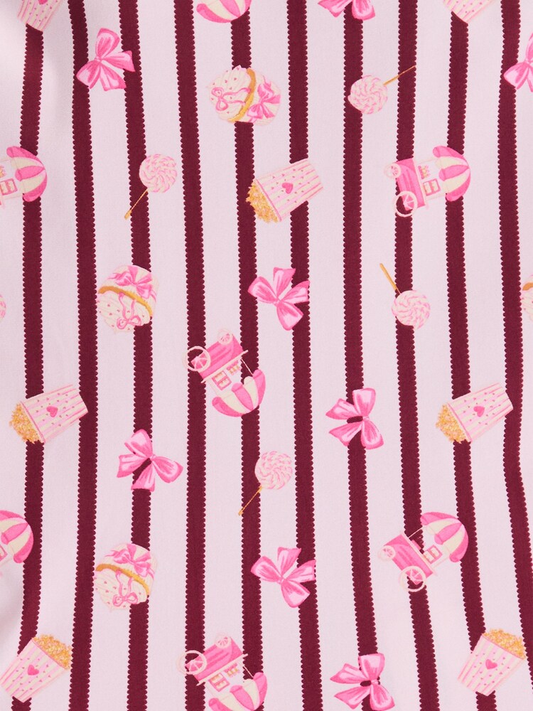 Boux Avenue Pink Stripe Long Sleeve Fleece Pyjamas In A Bag - Image 7 of 7 Boux Avenue Pink Stripe Long Sleeve Fleece Pyjamas In A Bag - Image 7 of 7
