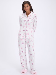 Hvit/Rosa - Boux Avenue Fleece Pysjamas I Bag - Bilde 1 av 6