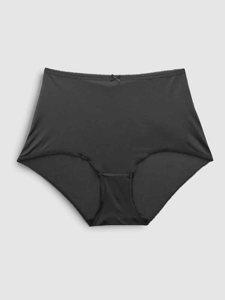 Black Full Brief Microfibre Knickers 5 Pack - Image 5 of 5