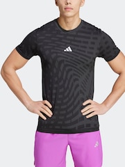 adidas Black Gym+ Training Seamless T-Shirt - Image 7 of 7