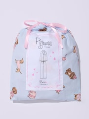 Boux Avenue Blue Puppy Long Sleeve Fleece Pyjamas In A Bag - Image 7 of 7