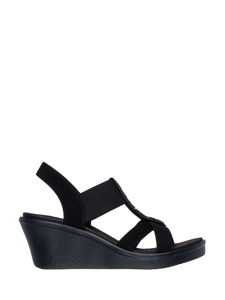 Skechers Black Rumble On Glammed Up Sandals - Image 1 of 4 Skechers Black Rumble On Glammed Up Sandals - Image 1 of 4