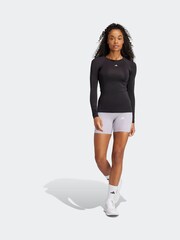 adidas Black Techfit Long Sleeve - Image 4 of 9