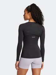 adidas Black Techfit Long Sleeve - Image 5 of 9