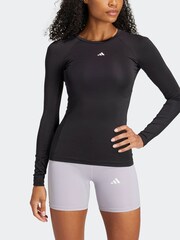 adidas Black Techfit Long Sleeve - Image 6 of 9