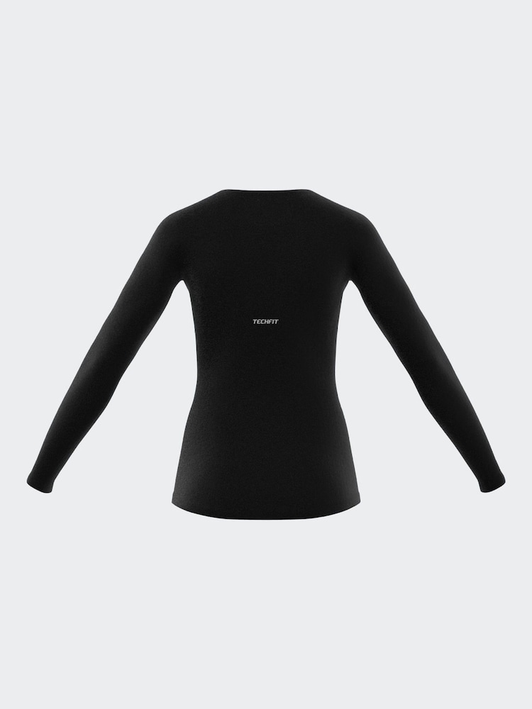adidas Black Techfit Long Sleeve - Image 9 of 9