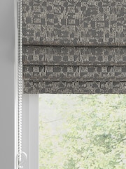 Grey Geo Texture Made to Measure Roman Blind - Image 2 of 6