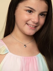 Beaverbrooks Children’s Mini B Sterling Silver Diamond Heart Locket - Image 3 of 4