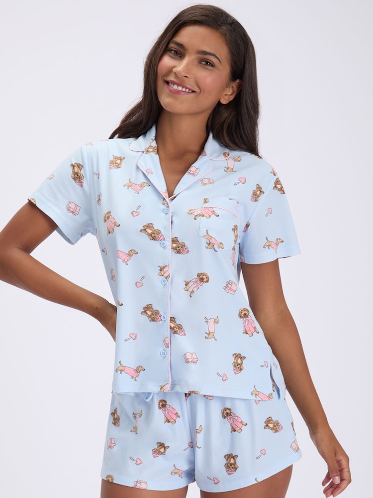 Azul - Boux Avenue Calça curta de pijamas de lã polar em um saco - Imagem 1 de 6