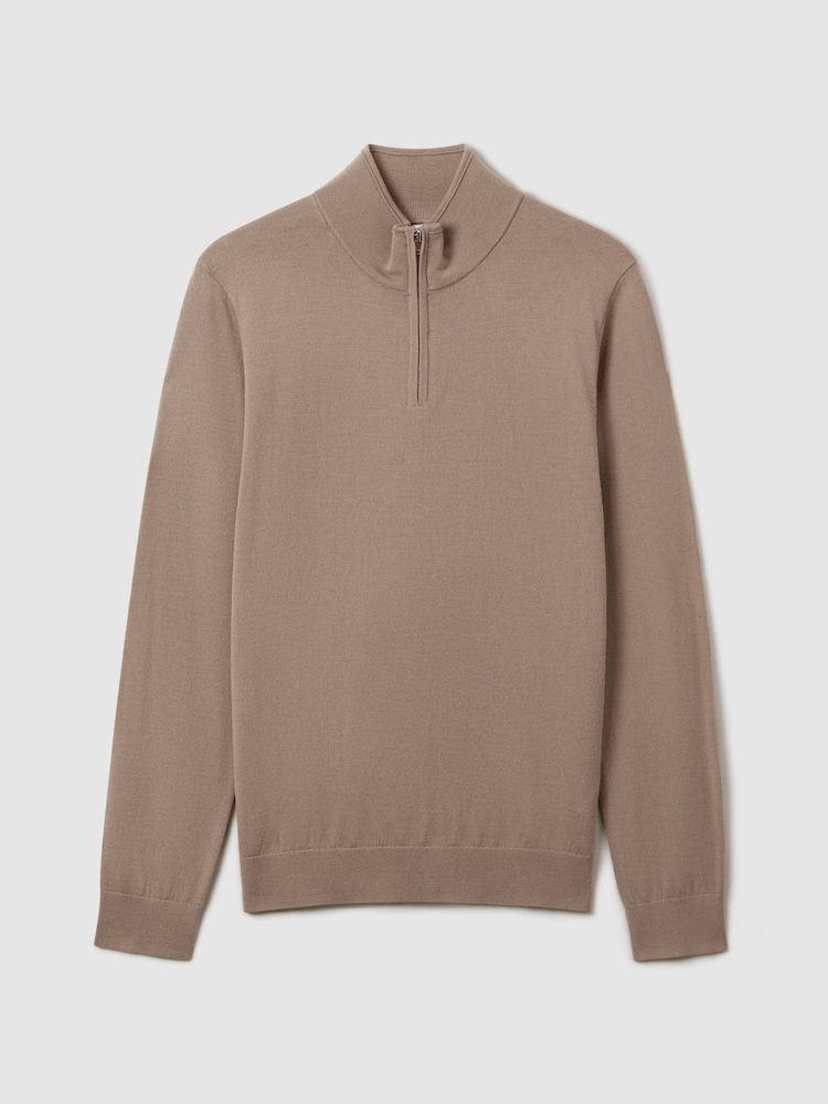 Reiss s širokim ovratnikom iz merino volne s polovično zadrgo  Blackhall - Slika 2 iz 6