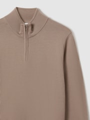Reiss s širokim ovratnikom iz merino volne s polovično zadrgo  Blackhall - Slika 5 iz 6