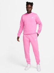 Nike Bright Pink Club Crew Sweatshirt - Image 1 of 5