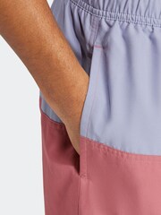 adidas Purple Colorblock CLX Short Length Swim Shorts - Image 5 of 6