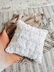 French Connection Cream Damia Cosy Textured Crochet Cushion - Image 1 of 5