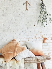 French Connection Cream Damia Cosy Textured Crochet Cushion - Image 3 of 5