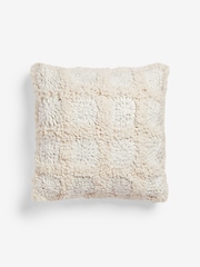French Connection Cream Damia Cosy Textured Crochet Cushion - Image 4 of 5