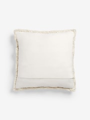 French Connection Cream Damia Cosy Textured Crochet Cushion - Image 5 of 5