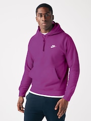 Plum lila - Nike Club Tröja Hoodie - Bild 2 av 5