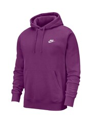 Plum lila - Nike Club Tröja Hoodie - Bild 3 av 5
