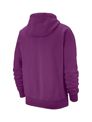 Plum lila - Nike Club Tröja Hoodie - Bild 4 av 5
