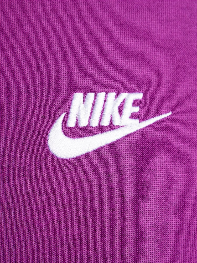 Plum lila - Nike Club Tröja Hoodie - Bild 5 av 5