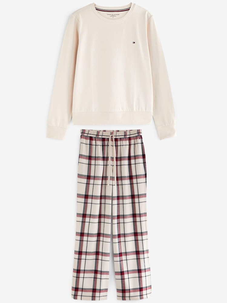 Tommy Hilfiger Original Flannel Brown Pyjamas Set - Image 1 of 3 Tommy Hilfiger Original Flannel Brown Pyjamas Set - Image 1 of 3