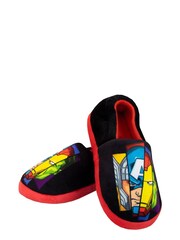 Character Black Avengers Fleece Printed Slippers - Image 1 of 5