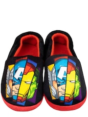 Character Black Avengers Fleece Printed Slippers - Image 4 of 5