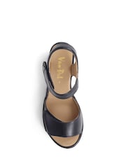 Van Dal Black Dual Strap Leather Sandals - Image 4 of 5