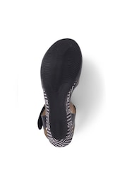 Van Dal Black Dual Strap Leather Sandals - Image 5 of 5