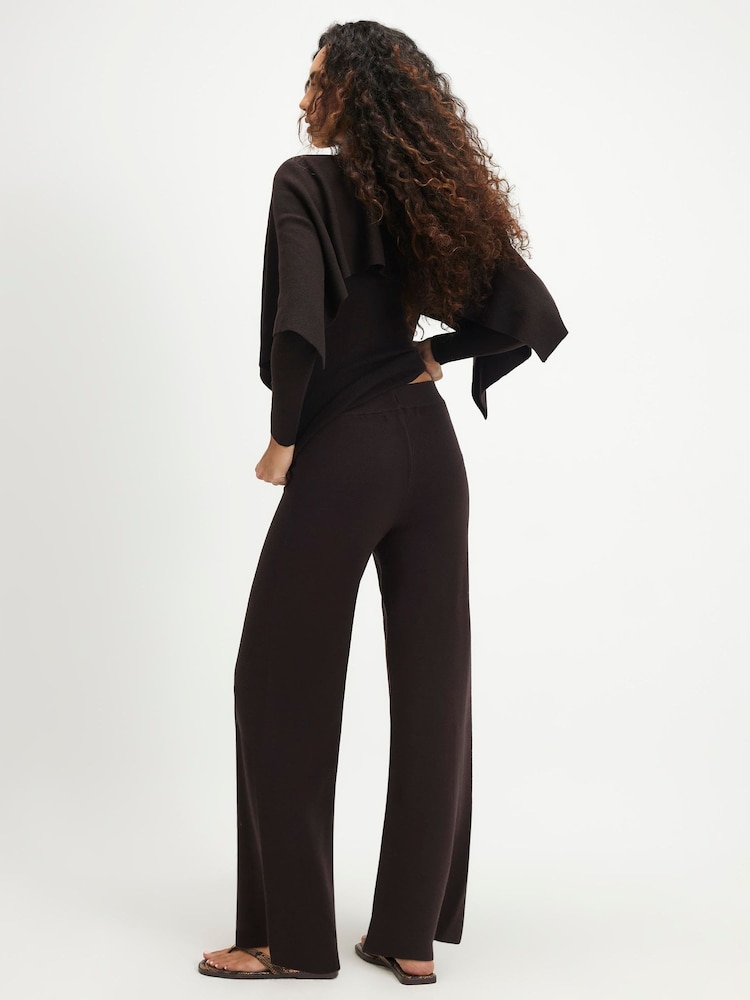River Island Brown Wide Leg Trousers - Image 2 of 4
