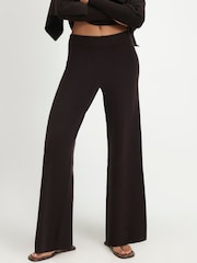 River Island Brown Wide Leg Trousers - Image 3 of 4