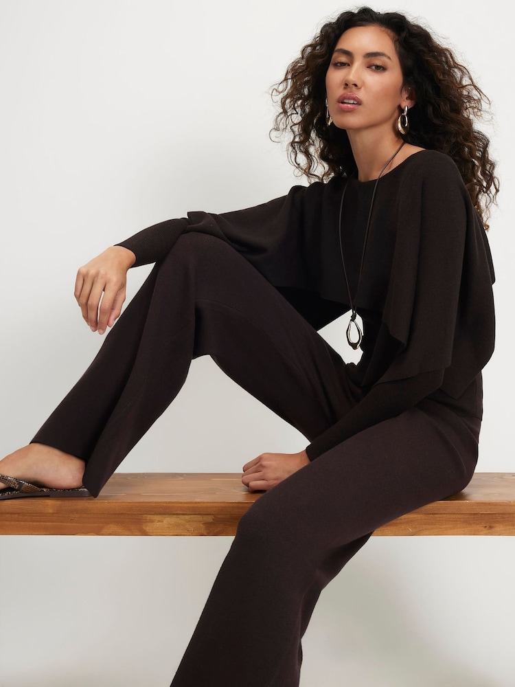 River Island Brown Wide Leg Trousers - Image 4 of 4