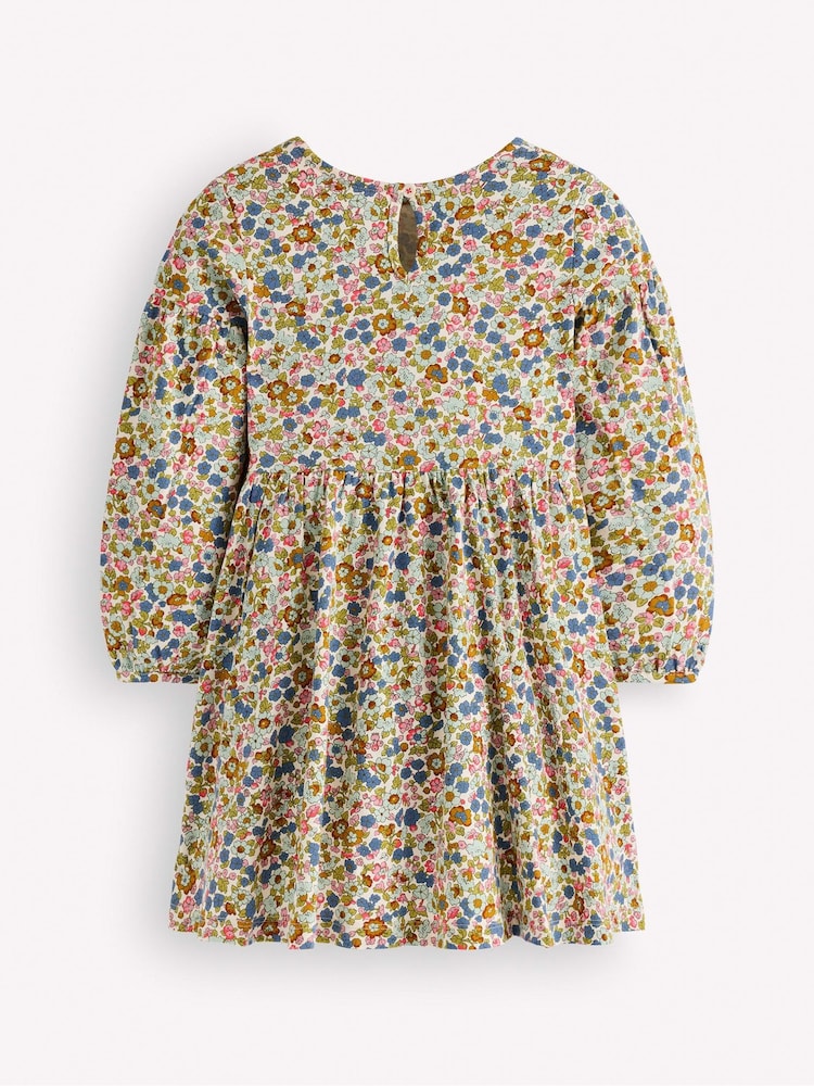 Boden Blue Blouson Sleeve Twirly Dress - Image 2 of 3
