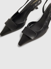 حذاء كورت كعب من جلد صناعي بحزام كاحل خلفي من River Island - صورة 5 من 6