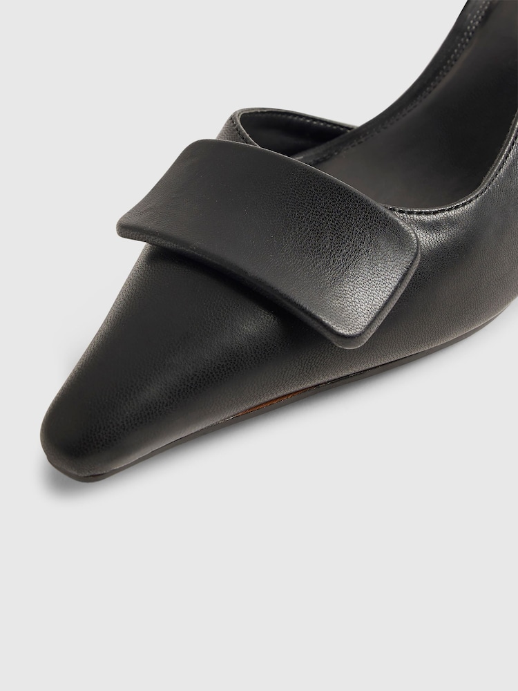 حذاء كورت كعب من جلد صناعي بحزام كاحل خلفي من River Island - صورة 6 من 6 حذاء كورت كعب من جلد صناعي بحزام كاحل خلفي من River Island - صورة 6 من 6