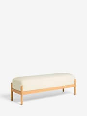 French Connection Cream Kari Teddy Boucle Bench - Image 3 of 5