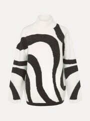 Phase Eight Briony Swirl Print Black Jumper - Image 6 of 6