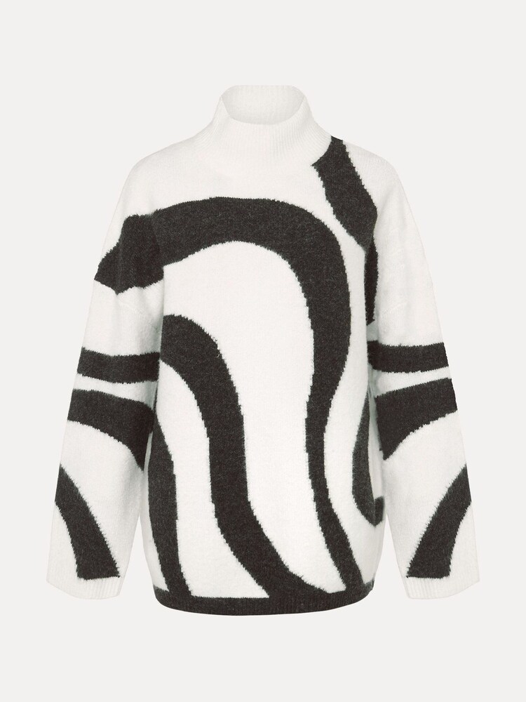 Phase Eight Briony Swirl Print Black Jumper - Image 6 of 6