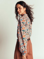 Kahel - Boden Erica Frill Top - Larawan 2 ng 5