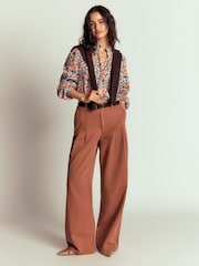 Kahel - Boden Erica Frill Top - Larawan 4 ng 5