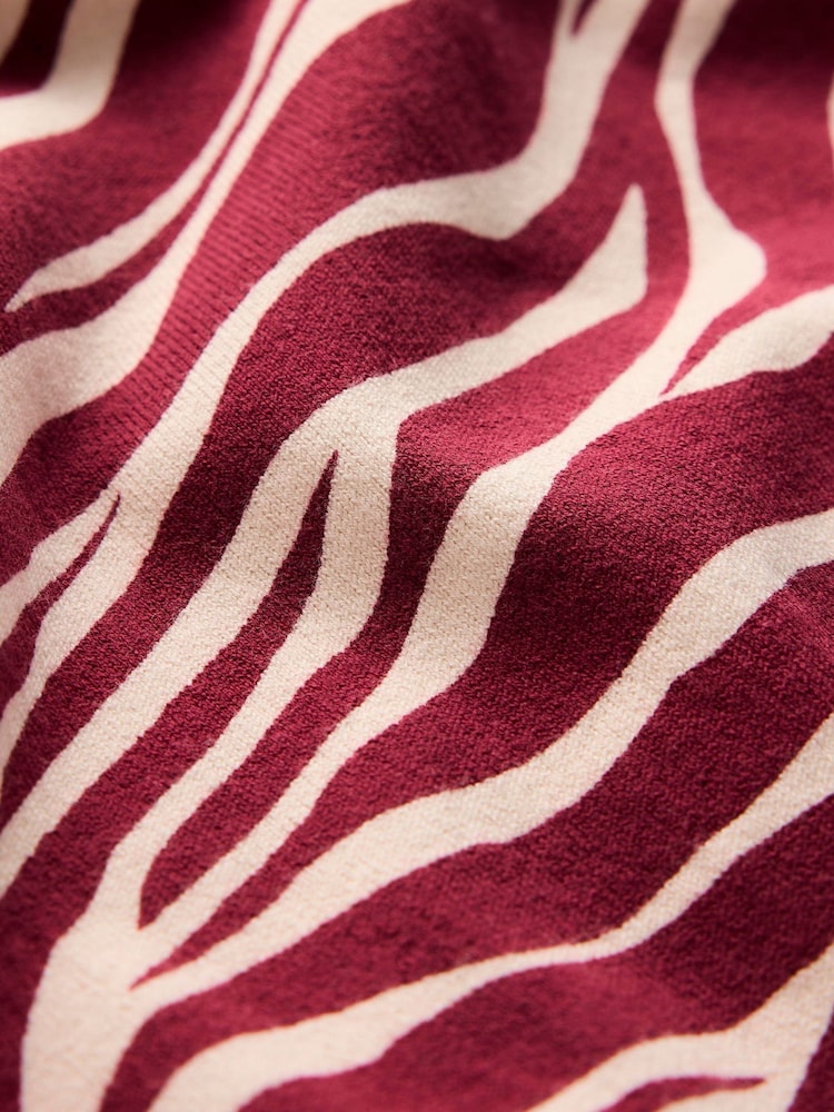 Boden Red Camilla Cotton Crew Neck Jumper - Image 2 of 2 Boden Red Camilla Cotton Crew Neck Jumper - Image 2 of 2