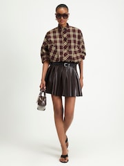 Plisirana mini suknja sa pojasom River Island - Slika 1 od 4