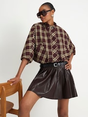 Plisirana mini suknja sa pojasom River Island - Slika 3 od 4