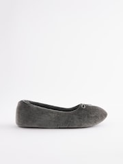 Charcoal Grey Ballerina Slippers - Image 3 of 7
