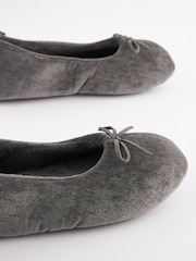 Charcoal Grey Ballerina Slippers - Image 4 of 7