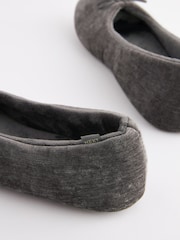 Charcoal Grey Ballerina Slippers - Image 5 of 7