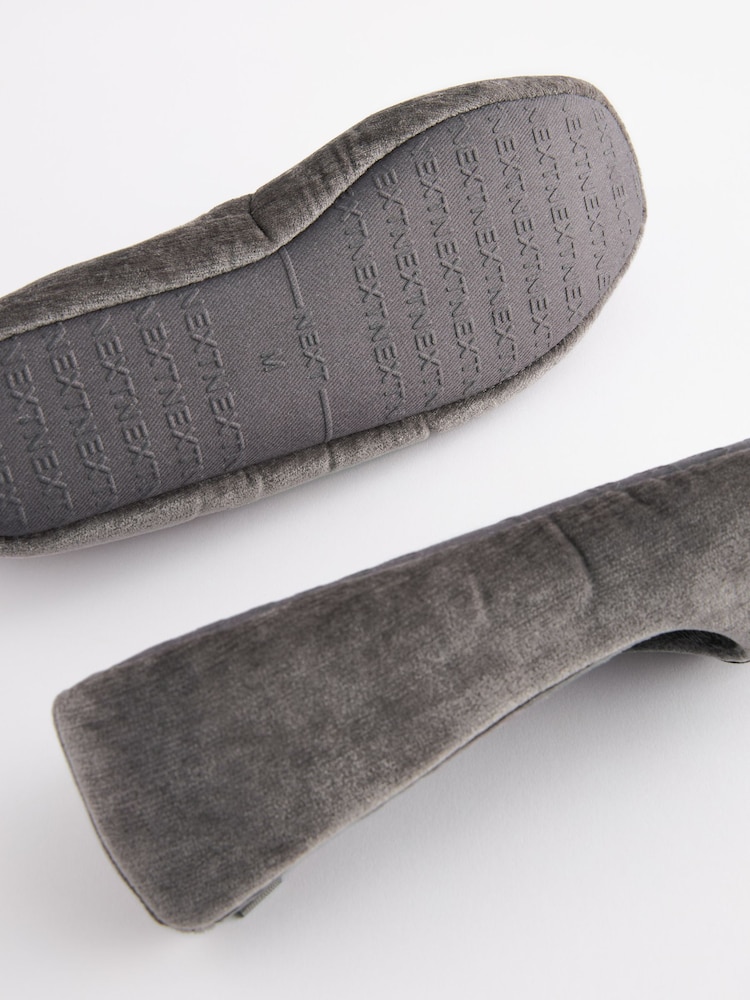 Charcoal Grey Ballerina Slippers - Image 6 of 7